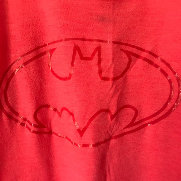 Under Armour Orange Batman Racer Back Tank Sz S - Picture 3 of 5